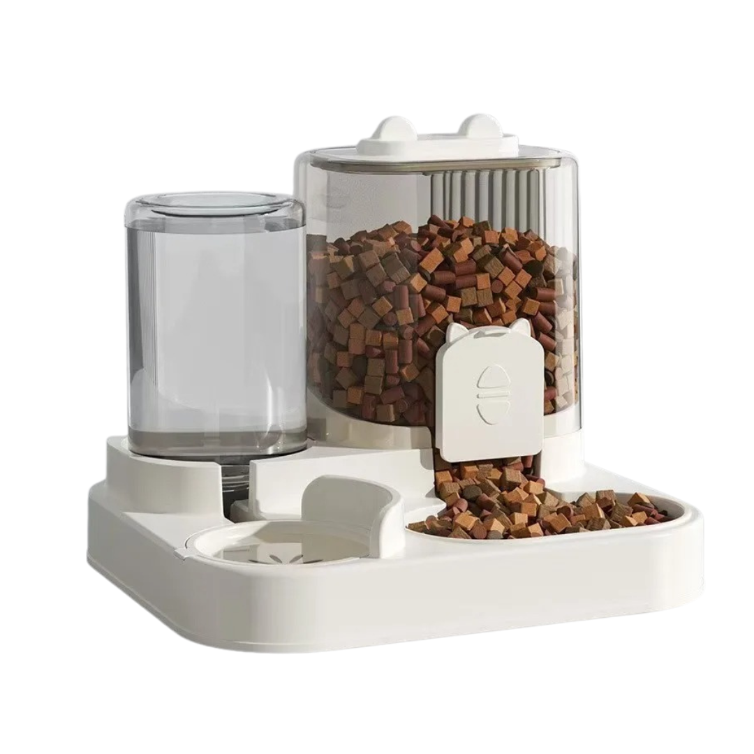 GravityBite Duo – The Power-Free Food & Water Station for Pets