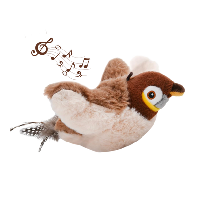 🐦 Flappy Chirpy – Motion-Activated Bird Toy with Catnip &amp; Silvervine 🌿