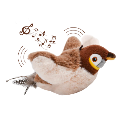 🐦 Flappy Chirpy – Motion-Activated Bird Toy with Catnip &amp; Silvervine 🌿